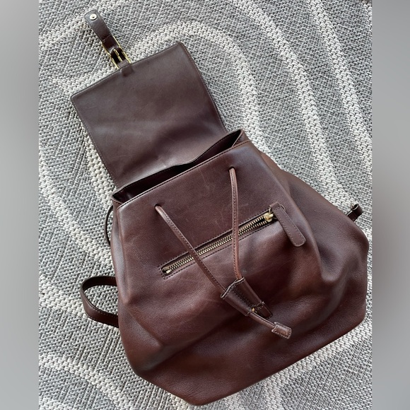 COACH legacy Hamptons backpack chestnut brown soft leather medium vgc - Picture 2 of 14